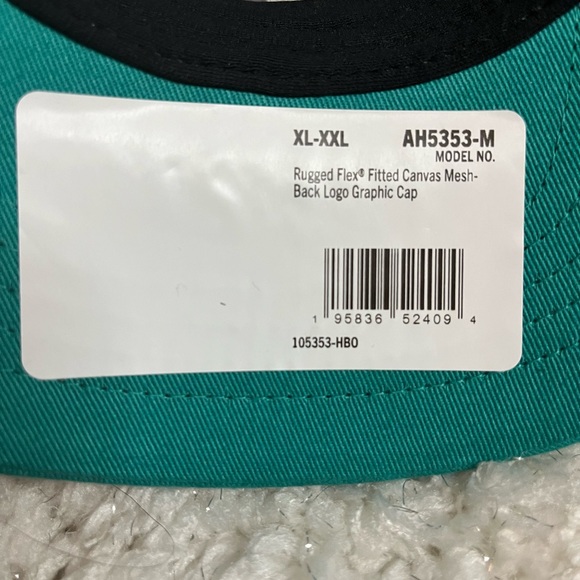 🧢NWT Carhartt Rugged Flex Fitted Canvas Mesh Logo Graphic Cap. Size XL-XXL - Picture 6 of 7